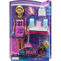 Coffret Barbie Star De New-york Et Son Piano + 4 Accessoires - Mattel - Gyg40 - Poupees Mannequin - Barbie