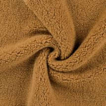 Tissu Fausse Fourrure Mouton Uni Ocre - Au Mètre - Craftine