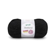 Pelote De Laine À Tricoter Shetland - 100gr - Grundl 11 Noir - Gründl