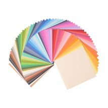 Papier Cartonné - 15,2 X 15,2 Cm - 216 G - 30 Couleurs Assorties - Lisse - Florence - 60 Feuilles Scrapbooking