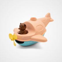 Jouet De Bain Made In France En Matière Recyclée Hydravion De Petit Ours Brun - Le jouet simple
