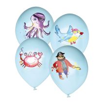 Ballon Ø 30cm - Lot De 8 - Pirates - P'tit Clown