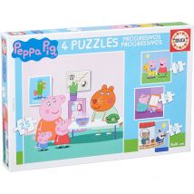 Puzzle - Peppa Pig Et Ses Amis - 4 Modèles - 12,16,20 Et 25 Pièces - Dès 3 Ans - Educa - Educa Borras