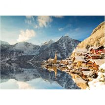 Puzzle Vile De Hallstatt Sous La Neige En Hivers 1500 Pieces - Collection Paysage En Autriche - Educa - 20284 - Educa