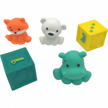 Set De 2 Cubes Et 3 Animaux Sensoriels