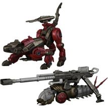Zoids - Pack 2 Figurines 1/100 Plastic Model Kit Rmz-010 Canoly Molga & Hell Cat Base Guards Sets 20 Cm - Takara