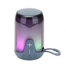 Enceinte Bluetooth Lumineuse Rgb Autonomie Longue Portée Son 360 Tws Gris Yonis - Yonis