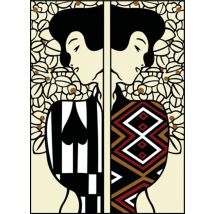 Canevas Antique Silhouette Klimt 45x60cm - SEG