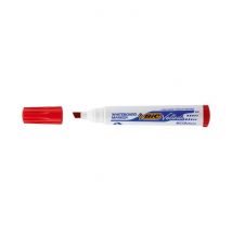 Feutre Tableau Blanc Effaçable À Sec 1751 Ecolutions Pointe Biseau Large Rouge Velleda - Bic Velleda