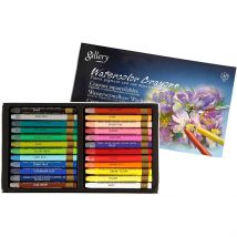 Pastels À La Cire Aquarellables, L : 9,3 Cm, Ass. De Couleurs, 24 Pièces/ 1 Pq. - Mungyo