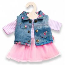 Ensemble Robe Et Veste 28/35 Cm - Heless - Habit Poupon - Vetement - Tenue (03)