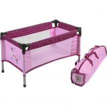 Lit De Voyage Pour Poupées. Mûres À Pois - Bayer Chic 2000