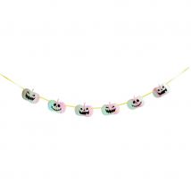 Guirlande Fanions Citrouilles Iridescent Pastel - 3m - Annikids