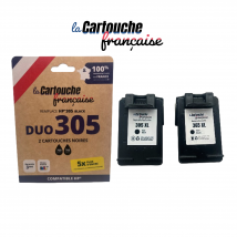 Cartouche Compatible Hp 305xl Duo Noire - La Cartouche Française - HPI