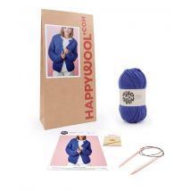 Kit Tricot Veste Débutant Gaia Bleu Lavande 42/44 - Pingouin