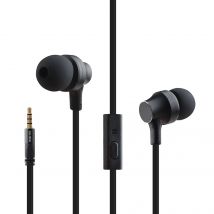 Écouteurs Smartphone Intra-auriculaires Tpe Microphone Bouton Appel Rappel Noir Yonis - Yonis