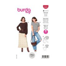 Patron Burda 6059 - Tee-shirt / Blouse Femme Du 34 Au 44 Taille N°fr 34-44