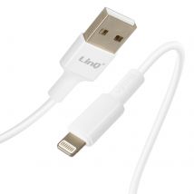 Linq Câble Usb Vers Lightning 2.4a Charge Et Synchro Rapide 3m Blanc