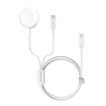 Câble Usb-c Apple Watch, Iphone Et Ipad Power Delivery Swissten 1.2m Blanc