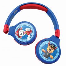 Casque 2 En 1 Pat Patrouille Bluetooth Et Filaire Confortable Et Pliable Avec Limitation De Son - Lexibook