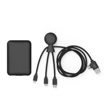Xoopar Batterie Externe 5000mah Mr Bio Pack Long 1m Noir