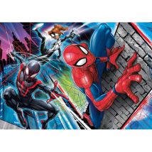 Puzzle Spiderman Miles Morales Et Spider Girl 60 Pieces - Clementoni Spider-man Super Heros - 26048 - Clementoni