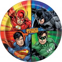 8 Assiettes Justice League - Annikids