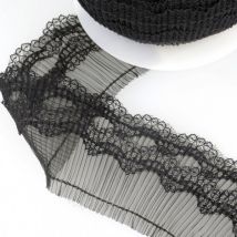 Bobine 10m Plissé Noir 70mm - My mercerie