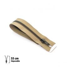 Fermeture Éclair Z19 - Laiton Séparable 6mm - 55 Cm - Eclair Prym