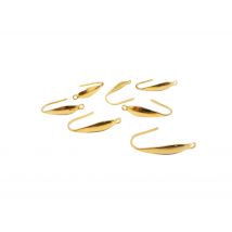 4 Crochets Boucles D'Oreille 20*10mm Acier Inoxydable Doré - - PAS DE MARQUE -