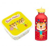 Boîte À Goûter + Gourde Enfant - Tigre - Draeger