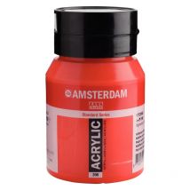 Peinture Acrylique - Rouge Naphtol Moyen - 396 - Amsterdam - Pot De 500ml