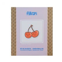 Kit Broderie - Cerises Kawaii - Fukuri