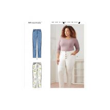 Patron Simplicity 9266 - Pantalon Femme Style Jeans Du 38 Au 56 (fr) Taille N°(48, 50, 52, 54, 56)
