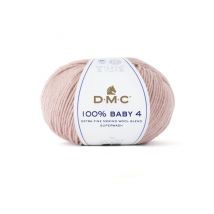 Pelote De Mérino À Tricoter 100% Baby 4 - Dmc 104 Rose - Dmc