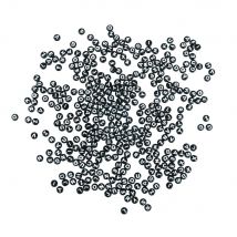 Perles Plastiques Av. Lettres, 6mm Ø, Noir, 40g - Rayher