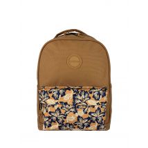 Sac À Dos L - Camel Avec Pochette À Fleurs - Bruxelles - 25l - Easyou - Easyou