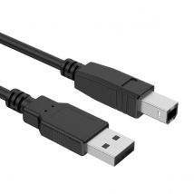 Force Power Câble Usb-b Mâle Vers Usb-a Mâle 2.0 Pour Imprimante 3m Noir