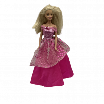 Barbie - Princesse En Robe Brillante Rose 30cm