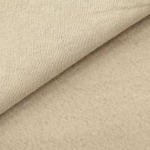 Tissu Molleton Sweat Uni Beige Au Mètre - Craftine