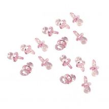 40 Mini Tétines Roses En Plastique - Artemio