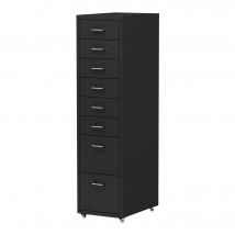 Caisson De Bureau Armoire Meuble De Rangement À Roulettes Avec 8 Tiroirs - Helloshop26 Le Choix, Autrement !