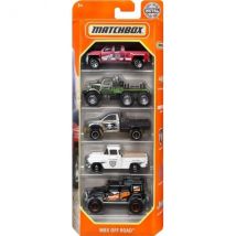 Pack De 5 Véhicules Matchbox : Mbx Off Road - Mattel - Hfh10 - Set Voitures Miniatures - Matchbox