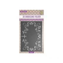 Embossing Folder Classeur De Gaufrage 10,5 X 14,8 Cm Rectangle With Cross 43 - Nellie's Choice