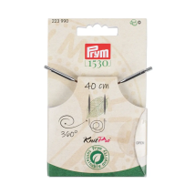 Câble Rotatif 360° Natural Prym De 40 À 150cm – Cordon En Acier Avec Revêtement Nylon Pour Aiguilles Interchangeables 40cm Marron