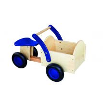 Porteur Naturel Et Bleu - New Classic Toys