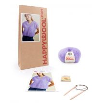 Kit Tricot Femme Pull Marylou Lilas 34/36 - Phildar