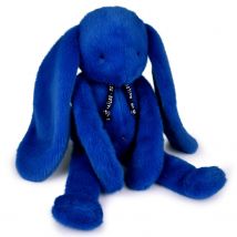 Peluche Lapin Méloé Bleu Électrique 37 Cm - Mailou