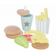 Jouet En Bois - Dinette - Burger Meal - Jabadabado