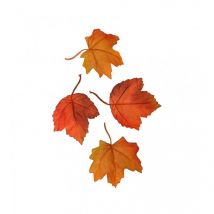 Sachet De 12 Feuilles Automne 11 Cm - Tissu - CHAKS